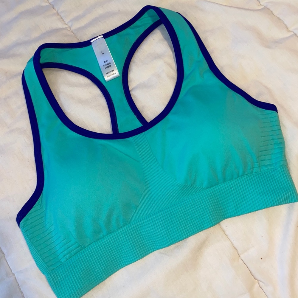 Teal Sports Bra